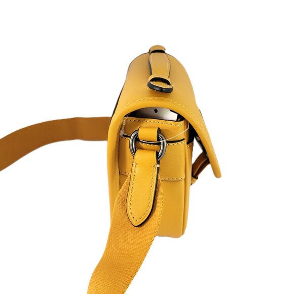 Coach CBH56 Racer Crossbody Calf Leather C Webbing Sport Strap Buttercup - Picture 5 of 9